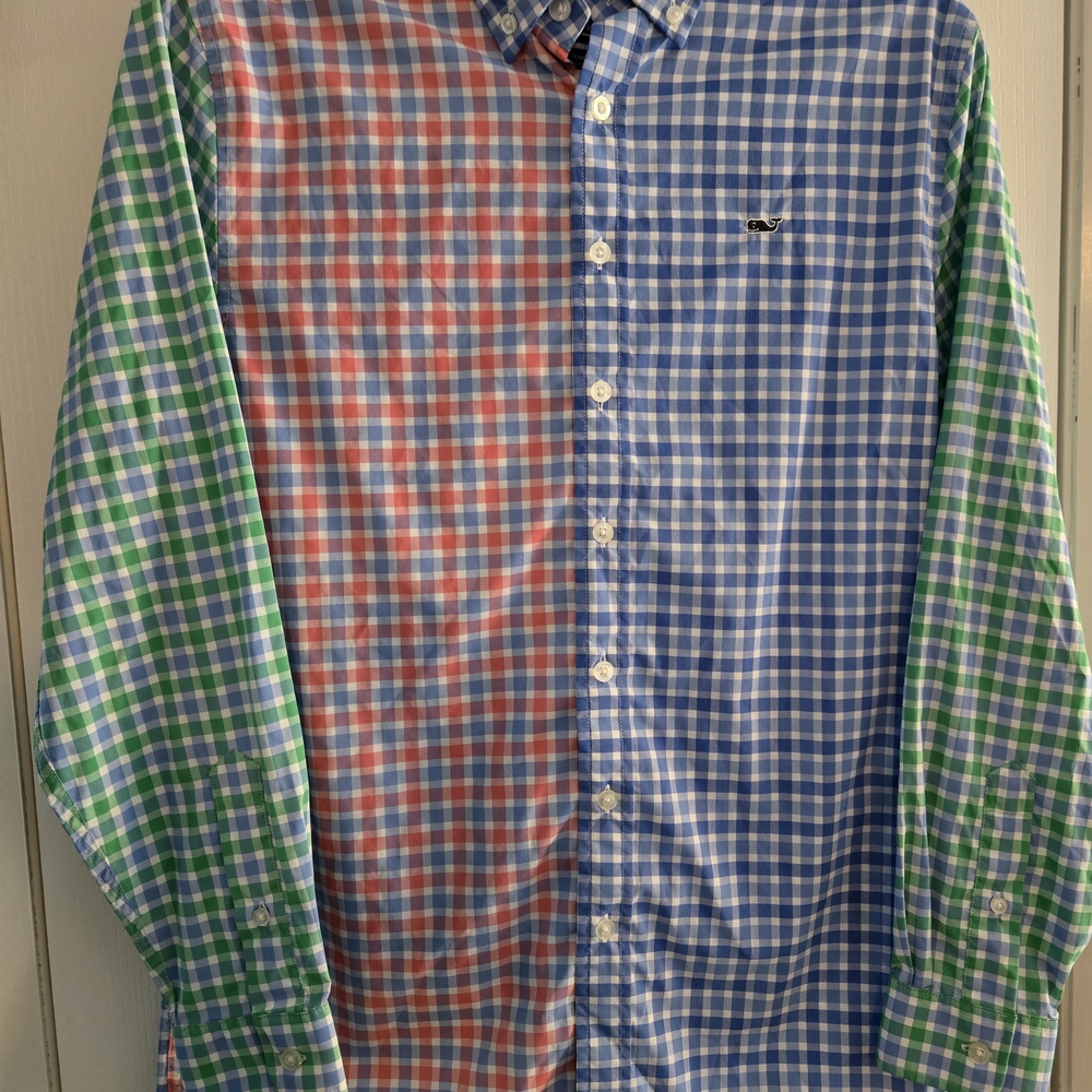 Vineyard Vines Multicolor Gingham Button Down Shirt